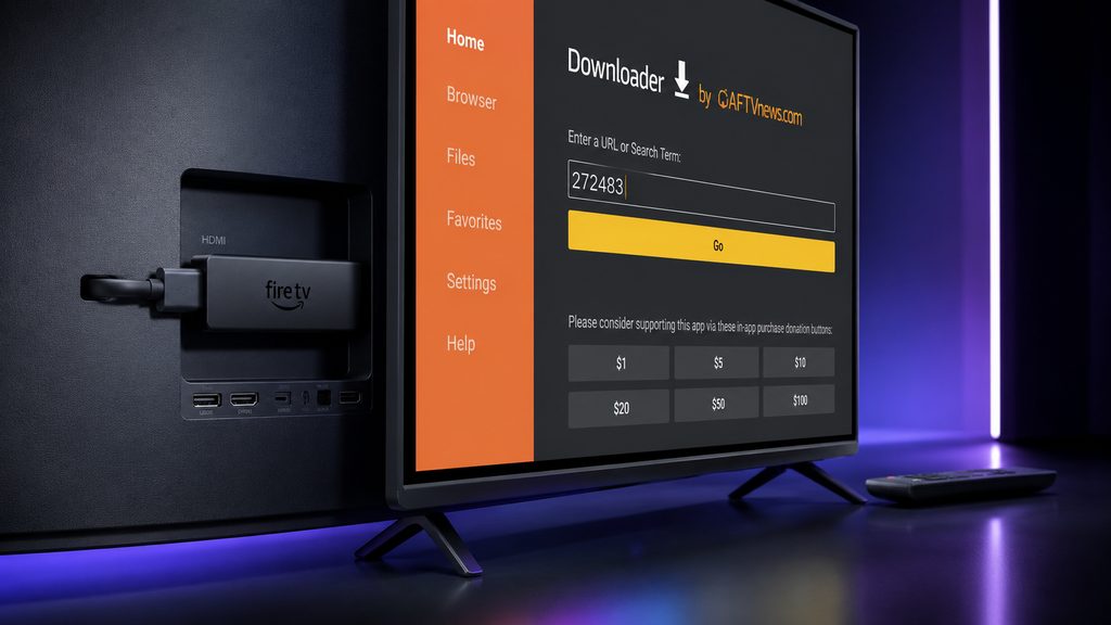 Step-by-step Fire TV Stick setup guide for installing an IPTV app