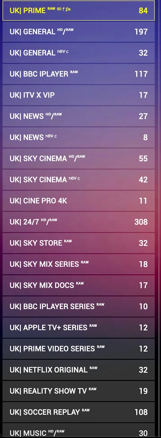 UK General, BBC iPlayer, ITVX and Sky Cinema — 1,200+ channels